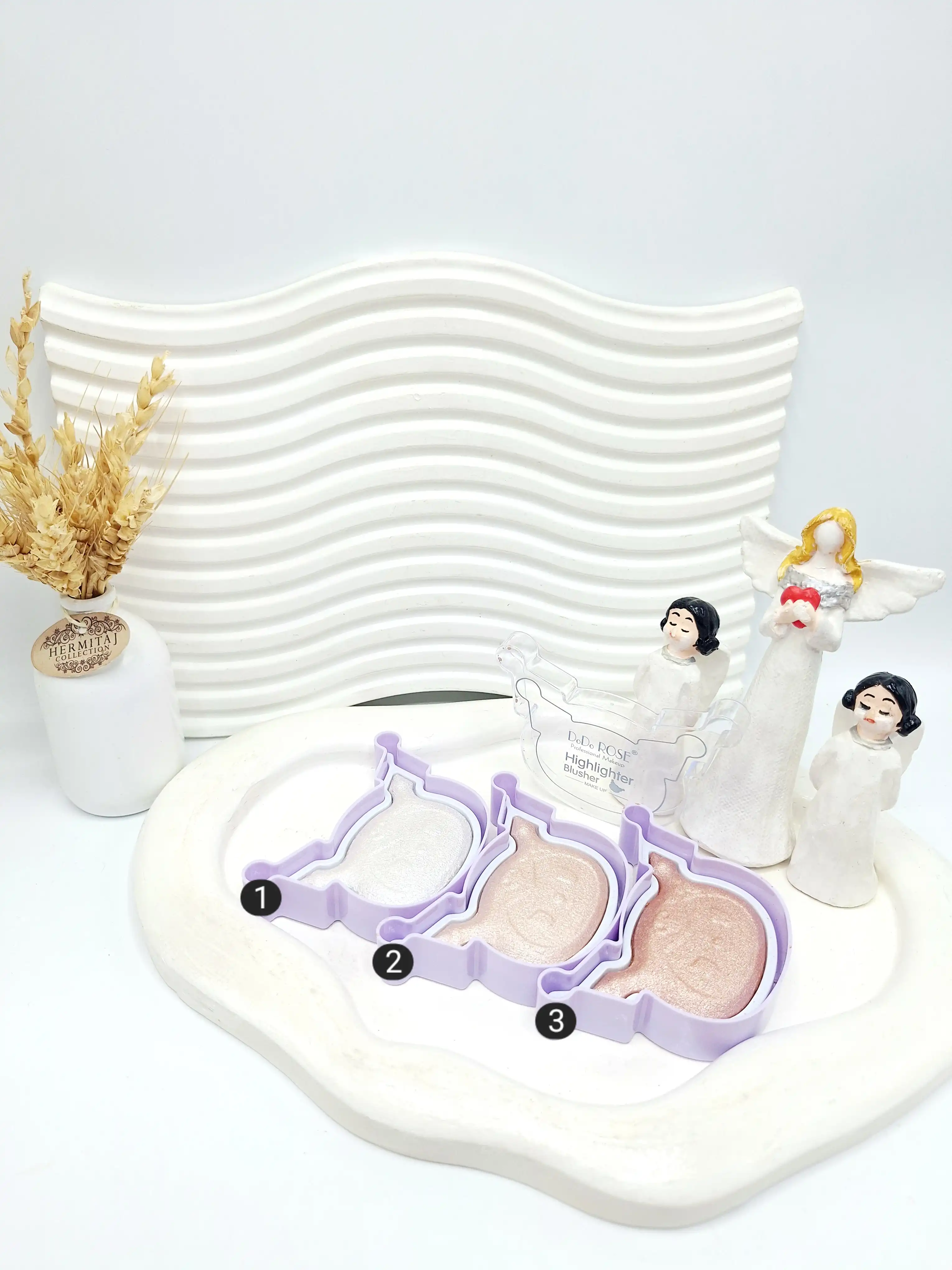 هایلایتر جذاب طرح کرومی DoDo Rose کد 7018